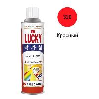 Краска-спрей LUCKY, 420мл (320) красный  (1/40)