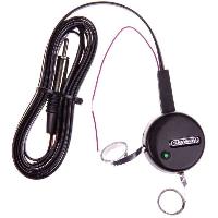 Антенна FM салонная активная круглая, тонкое полотно, один ус, кабель 2,2м Черный  ВЕТА SKYWAY 