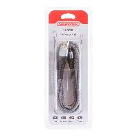 Кабель USB для зарядки Android(microUSB), L 2 м, 2А, 10Вт, в тканевой оплетке, серый S09602011 SW