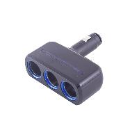 Адаптер прикуривателя 3 гнезда, предохранитель 10А, Черный SKYWAY  S02301018