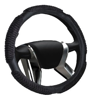 Оплетка перфокожа Senator Colorado M (d 37-39см) Черная, 5 подушечек замша черная (OPLS1101), шт. 