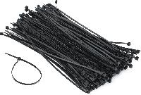 Хомут пластиковый  3.6/ 4 мм*300мм черный цвет (уп.100 шт.)