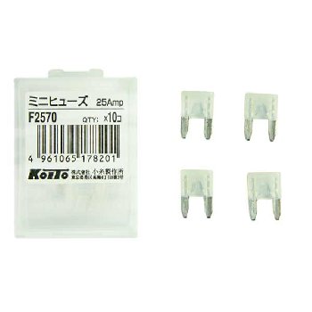 Предохранитель флажковый МИНИ 25 А KOITO (F2570) , шт   (уп 10 шт )