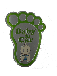 Наклейка дюралевая След (120*80) зеленый