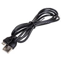 Кабель USB для зарядки iPhone, L 1 метр, черный, в коробке S09601002 SW  (1/200)