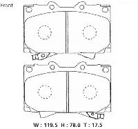 PF-1411  Колодки тормозные дисковые (AN-498) КНР