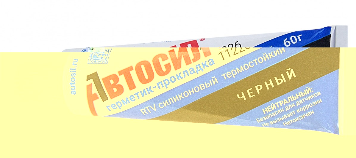 Герметик прокладка силиконовый Черный  АВТОСИЛ,  60 г    (уп.100 шт.)