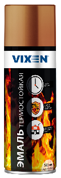 Краска-спрей термостойкая Эмаль Медь, 520 мл VX53009 VIXEN (уп.-12 шт.)