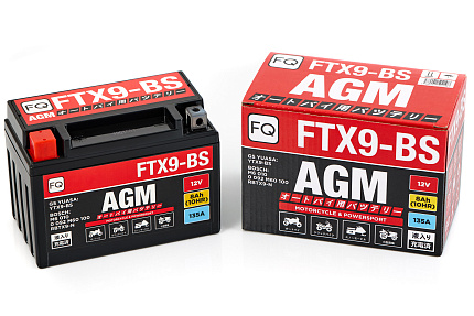 АКБ МОТО 12В,  8 А/ч   FTX9 AGM   150*87*105 мм  (1/6) FQ