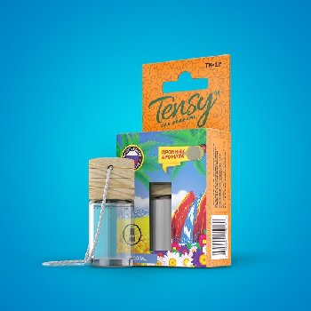 Ароматизатор подвесной жидкий флакон стекло/дерево Tensy Горный водопад, 6мл, TB-12 (уп15шт)