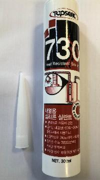Герметик силиконовый термостойкий, туба 300 мл, Серый  (Ю.Корея) TAPSEAL (уп.25 шт.)