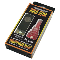 Ароматизатор на дефлектор жидкий SLIM GOLD (набор 2 шт) Роскошный салон+Персона, к-т  SMGD-314