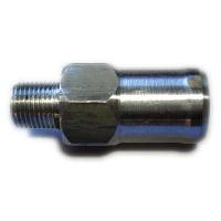 Штуцер в блок металл, под шланг D16 мм, резьба наружная конусная MК 10*1   (26000218)