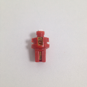 Светодиод T 5 12V RED 1SMD(с патроном ) BAX8.7D WITH CAP (Mаяк) (12T5/P8.7-R/1SMD)
