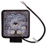 Фара светодиодная  105*105*35 мм (9 диодов) 12V/24V, 27W, Дальний свет SKYWAY S08401009 (1/40)
