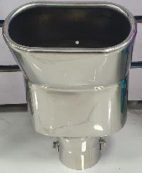 Насадка на глушитель d60D 60 L260, широкий выход, округлый край  арт ТМ-3024