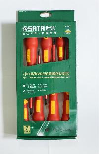Отвертки диэлектрические 1000V ( 7 предметов ), к-т  09303  SATA