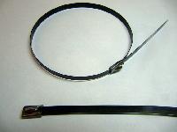 Хомут металл ленточный с шариком 4,6*500 (с полимерным покрытием)  (1/100)