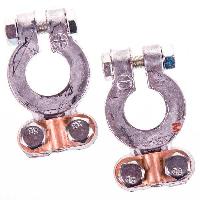 Клемма АКБ свинец, крепление-планка, легкие, к-т  КОНТАКТ SKYWAY S06701002 (1/72)