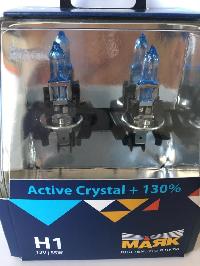 Лампа галогеновая H 1 12V 55W P14.5s Active Crystal +130% (72120AC+130) 2шт, к-т Маяк