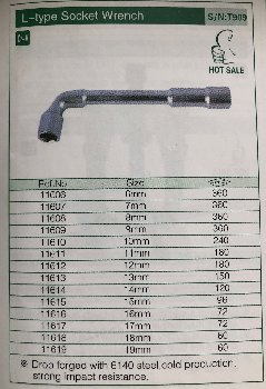 Ключ гаечный  L- type  7 мм 11607 TStop