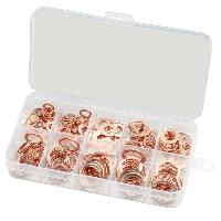 Шайба медная  5-14 мм (набор 200 предметов), пенал, к-т  AV-920155 AV Steel