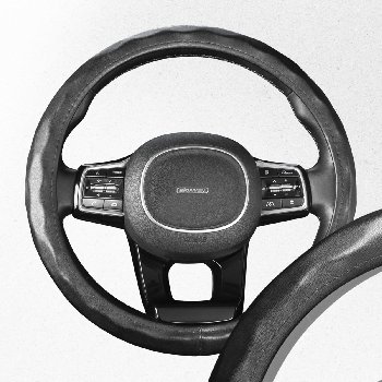Оплетка экокожа Top-11 M (37-39 см) Черная  S01102497 SKYWAY 