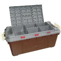 Ящик пластиковый противоударный 75L (795*360*330) 2 защелки/ 3 бокса под мелочь  Ekoa  EK-882