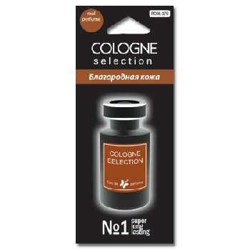 Ароматизатор подвесной пластина COLOGNE Selection Благородная кожа PCOL-179   (1/600)