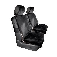 Чехлы сиденья экомех ARCTIC (2 предм) Черный мутон 1075 SKYWAY (1/6)