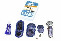 Аптечка для ремонта камер и покрышек (мото/вело)  АРМ-1 , пластиковая коробка  (П1;П2;П8;клей 7 мл).