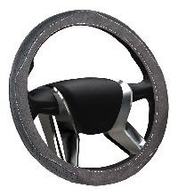 Оплетка AZARD Senator Alaska М (d 37-39см) перфокожа/замша, серый (OPLS1003) , шт.