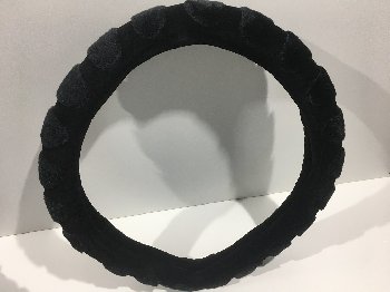 Оплетка плюш - мех, лапки M (37-39 см), Черная  
