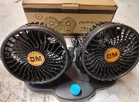 Вентилятор двойной 12V D160мм, QM-701