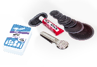 Аптечка для ремонта резиновых изделий (П1,П2,П3,П4,П8,клей 18 мл,терка) НРИ, пластиковая коробка 