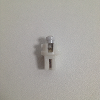 Светодиод T 5 12V WHITE 1SMD(с патроном) BAX8.7D WITH CAP (Mаяк) (12T5/P8.7-W/1SMD)