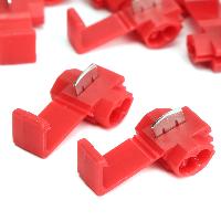 Соединитель кабельный (ответвитель), красный, пластик (гильотина) (уп.50шт), шт