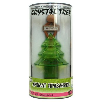 Ароматизатор подвесной жидкий Елочка Crystal Tree Аромат праздника, 5мл  HCT-170 (1/40)