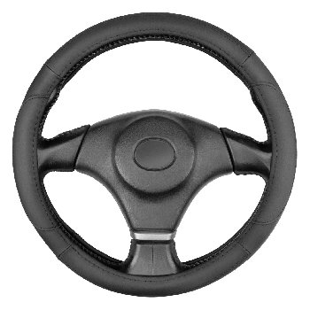 Оплетка кожа гладкая перфорированная Base Gorilla-4 S (35-37 см) Черная SKYWAY  S01102561    	