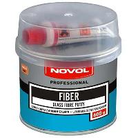 Шпатлёвка со стекловолокном FIBER, 0.6 кг.  (1222) NOVOL (1/12)