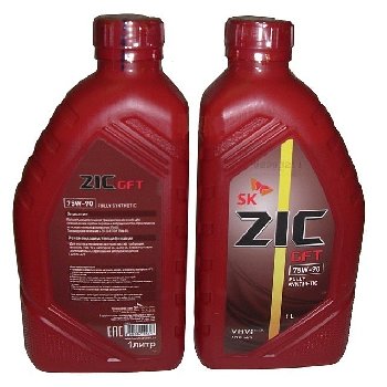 Масло трансмиссионное ZIC GFT 75w90 GL-4/5,  1 L  (уп.12 шт.) Синт (аналог G-F TOP)