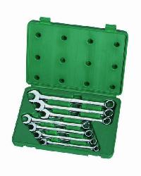 Ключи рожково-накидные (  7 предметов) 10-19 мм, c быстрозахватом, кейс  09035  SATA