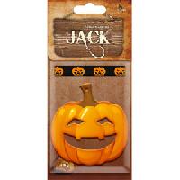Ароматизатор подвесной пластина Тыква Джека на Хеллоуин НОВАЯ МАШИНА JACK-10  (1/4/40) 