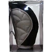 Чехол на ручку КПП кожа/мех P053PМ , Серый 