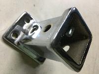 Переходник (адаптер) для фаркопа под квадрат 50*50 мм, L 130 мм, короткий хром