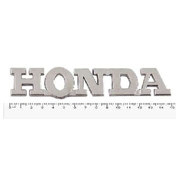 Шильдик металлопластик HONDA, 145*20мм, хром SKYWAY (SHL-002)