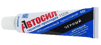 Герметик прокладка силиконовый Черный  АВТОСИЛ,  60 г    (уп.100 шт.)