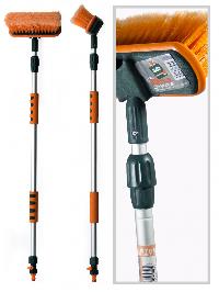 Щетка для мойки (под шланг) телескопическая  94-160см, с клапаном, Li-Sa (LS013) (1/12)