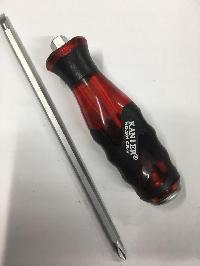 Отвертка с ударным наконечником, двусторонний стержень PH2(+) и 6мм(-) L100 мм, под ключ No.231