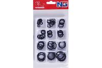 Кольца резиновые уплотнительные, черные, набор  50 шт, к-т   (48088)